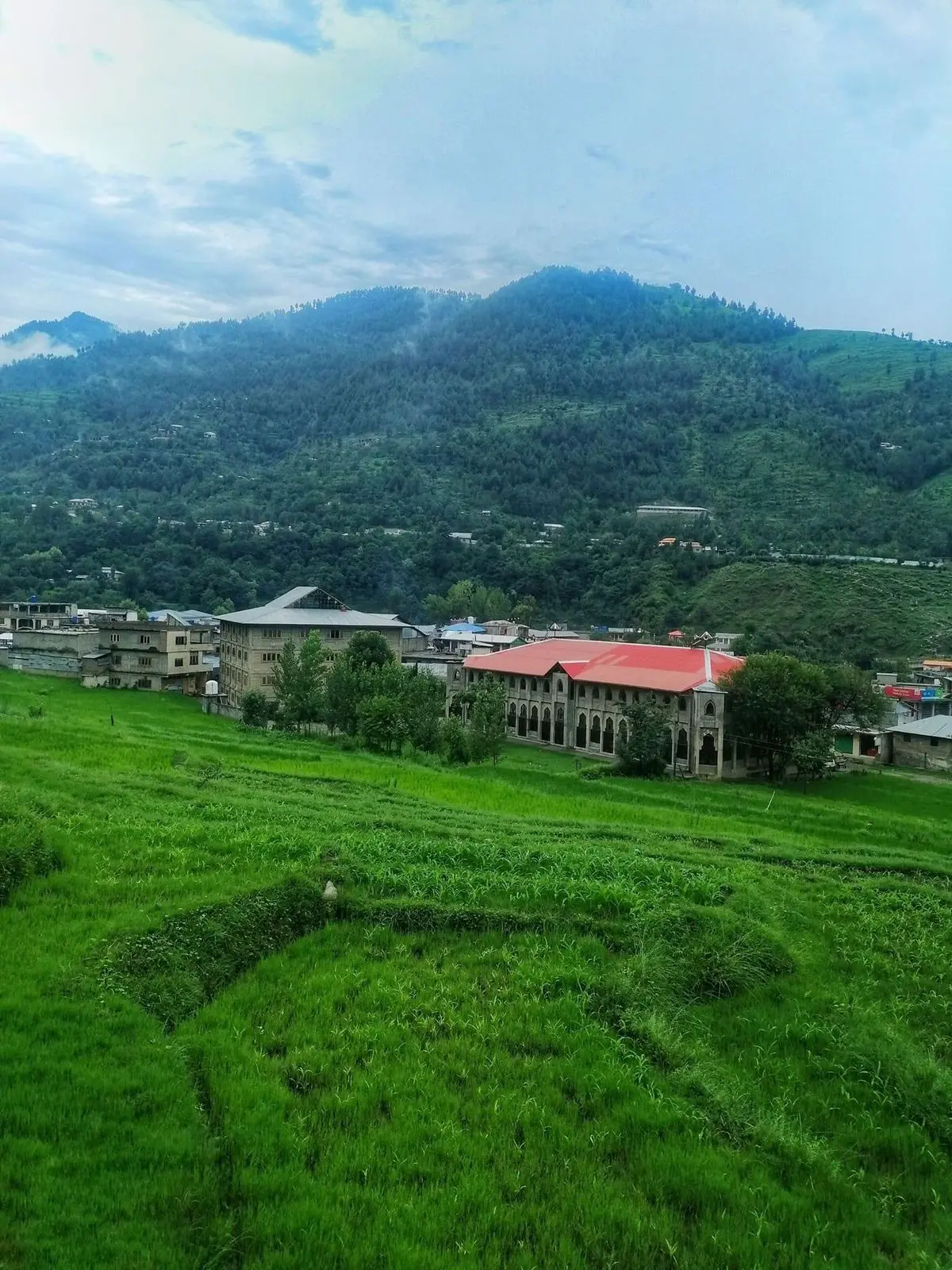 Beautiful campus view